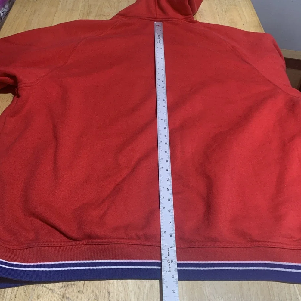 Nike Team‎ PHILADELPHIA 76ers Sixers Rewind Center Swoosh Hoodie Red 4XL